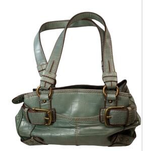 NINE WEST Purse Handbag Texture Green Teal